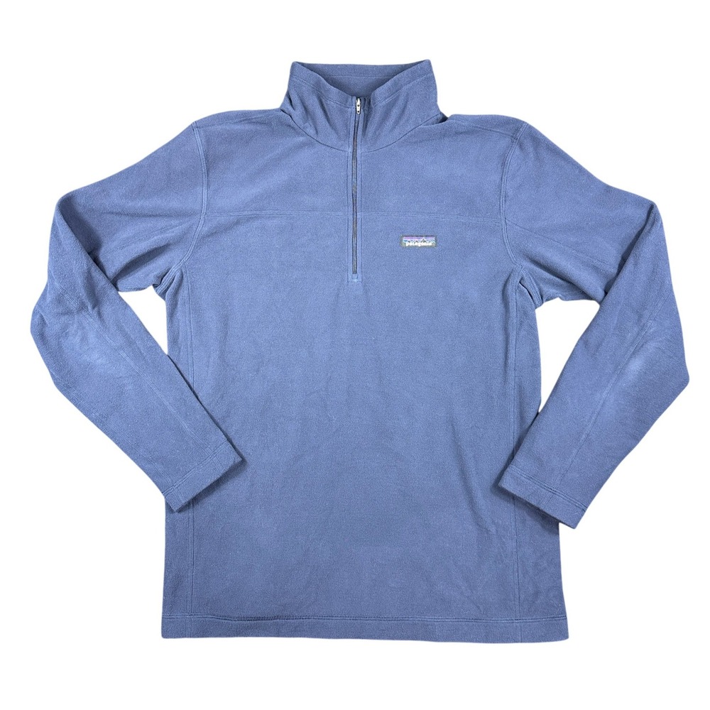 Patagonia Mens Micro D Fleece Quarter Zip Pullover Blue Large 26176 Gorpcore